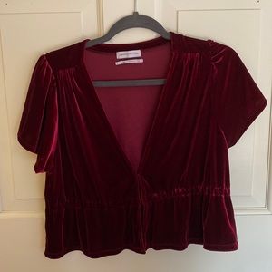 URBAN OUTFITTERS VELVET TOP